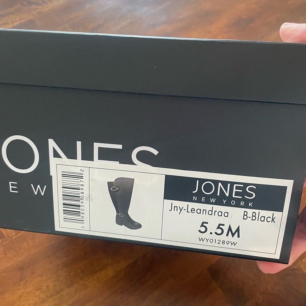 Jones New York Leandraa Black Knee High Boots 5.5M NIB - Picture 11 of 12